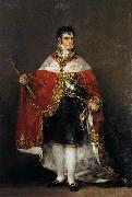 Francisco de Goya, Portrait of Ferdinand VII of Spain in his robes of state
